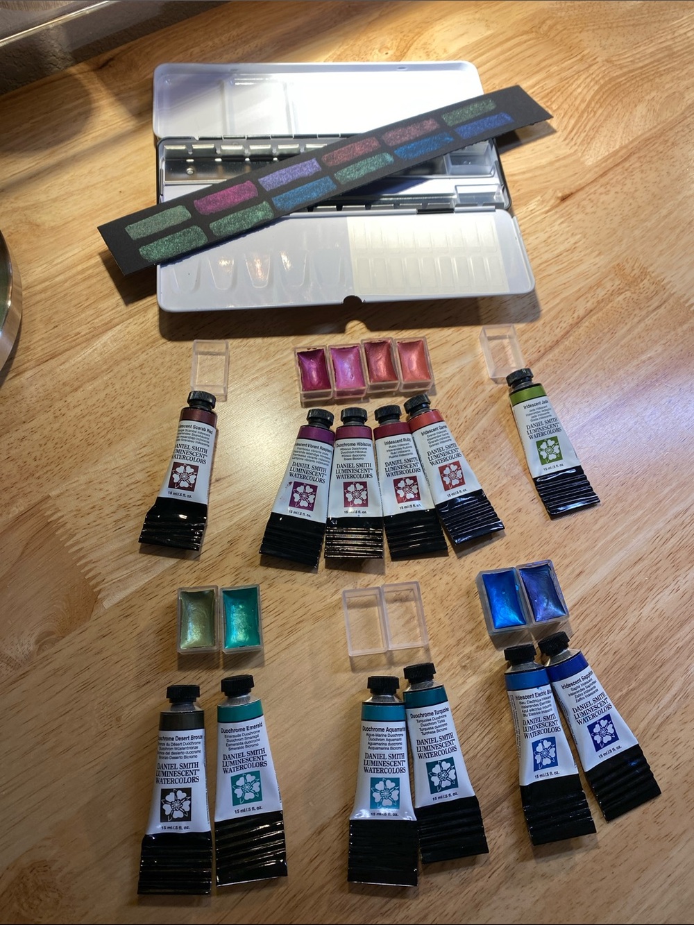 DANIEL SMITH - 12 partial tubes/8 full pans. See pics - gently loved